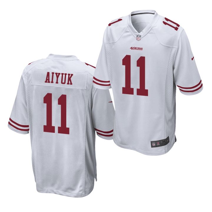 Men San Francisco 49ers #11 Brandon Aiyuk Nike White Player Game NFL Jersey->san francisco 49ers->NFL Jersey